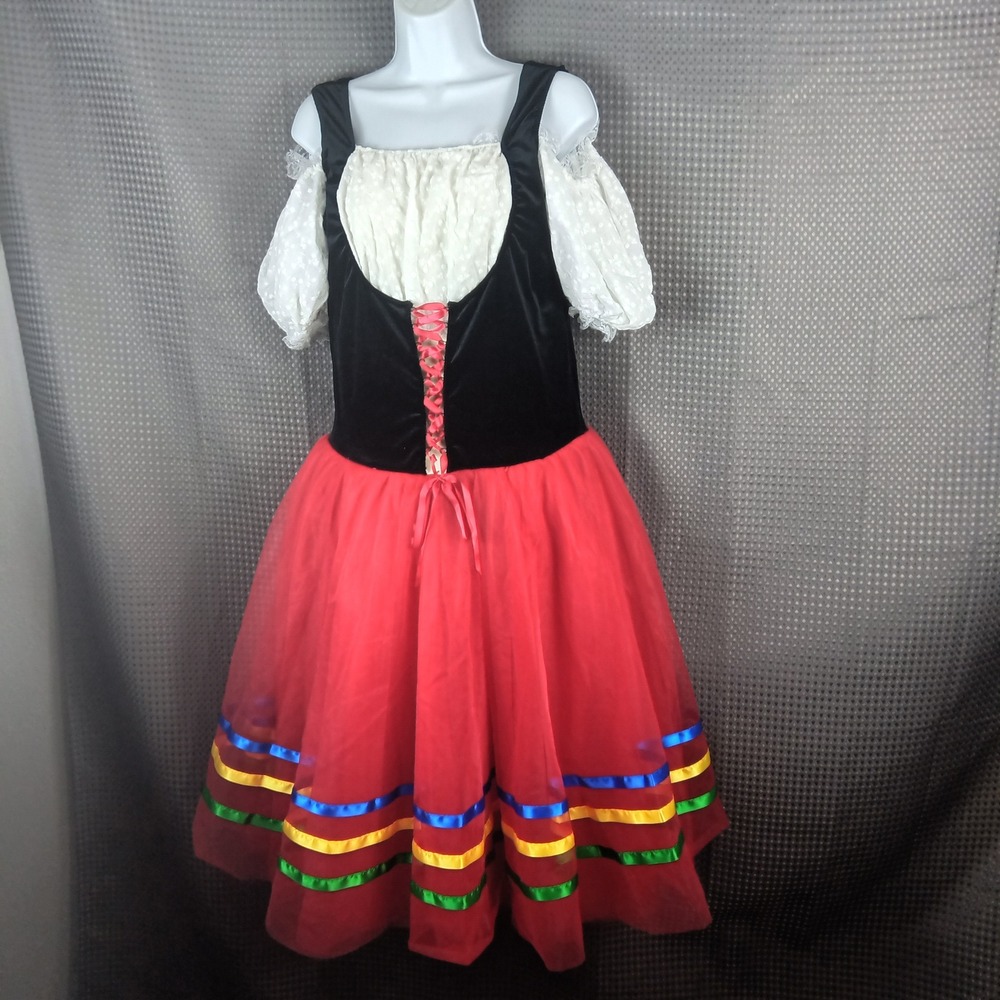 Revolution Dancewear Folk Dance Costume Dirndl Style Dress Girls Alpine Folk